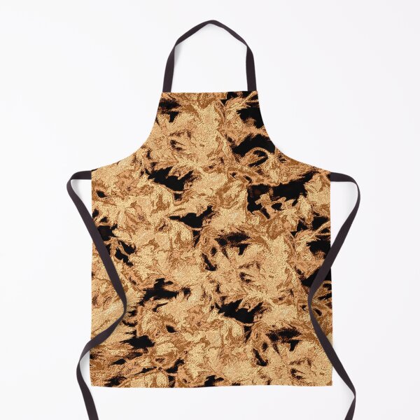 Item preview, Elegant abstract golden copper shapes designed and sold by SulkaCreative.