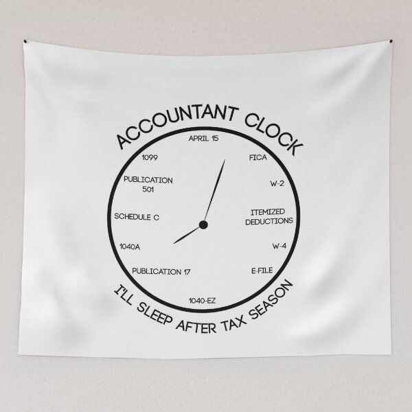 Item preview, Accountant time clock - Funny Accountant Gift, Tax Season Present, Accountant T-Shirt, Tax Auditor Gift, Tax Auditor Sticker designed and sold by Eddyed.