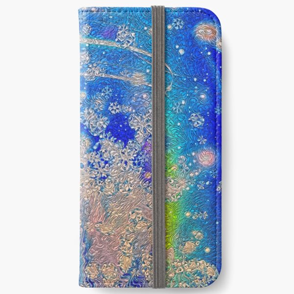 Galactic Snow Storm iPhone Wallet