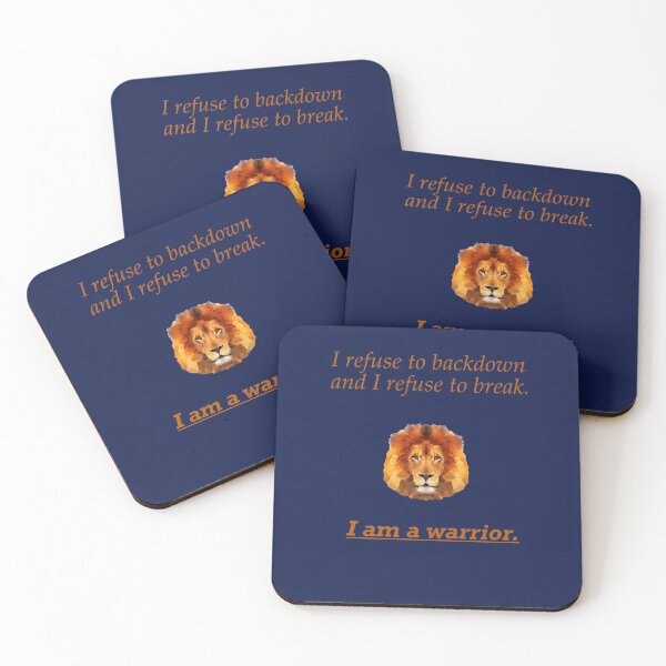 Item preview, I Am A Warrior-Lion Edition designed and sold by Megan-Alice.