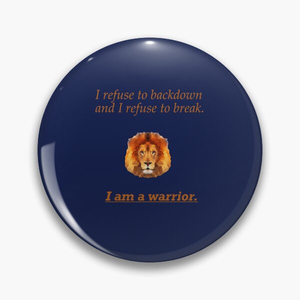 Item preview, I Am A Warrior-Lion Edition designed and sold by Megan-Alice.