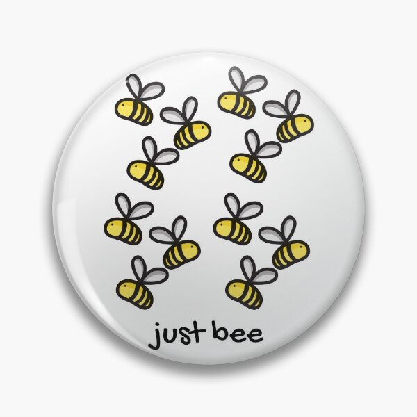 Artikelvorschau, Einfach Biene. Illustration von süßen, gesunden Bienen und schwarzem Text in Kleinbuchstaben. entworfen und verkauft von JellyBeenzz.