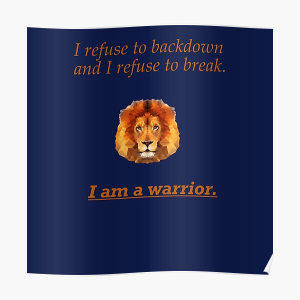 Lion Quotes Posters Redbubble