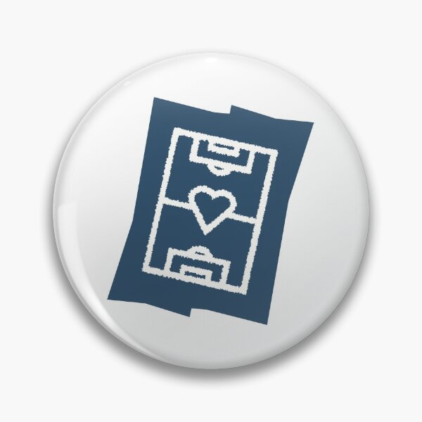 Item preview, Soccer field with heart - dark blue designed and sold by 22ndbrand.