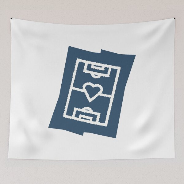 Item preview, Soccer field with heart - dark blue designed and sold by 22ndbrand.