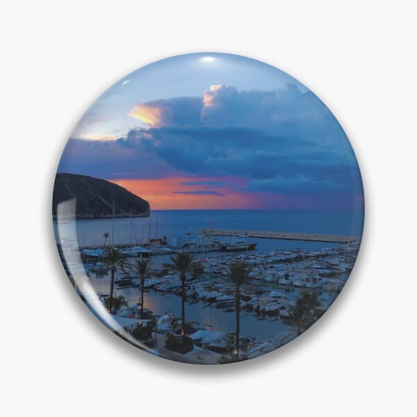 Item preview, Blue sky pink sunset at port designed and sold by YesShop.