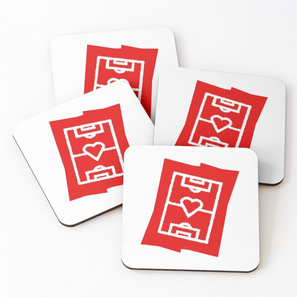 Item preview, Soccer field with heart - red designed and sold by 22ndbrand.