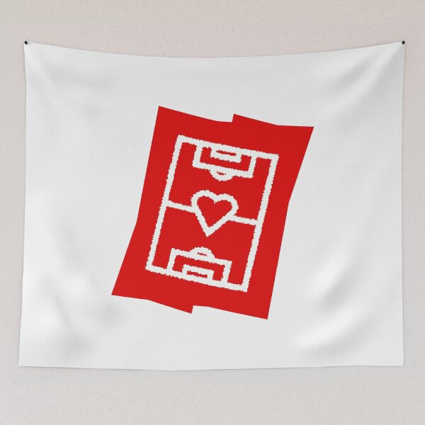 Item preview, Soccer field with heart - red designed and sold by 22ndbrand.