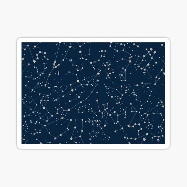 Navy Constellations Sticker