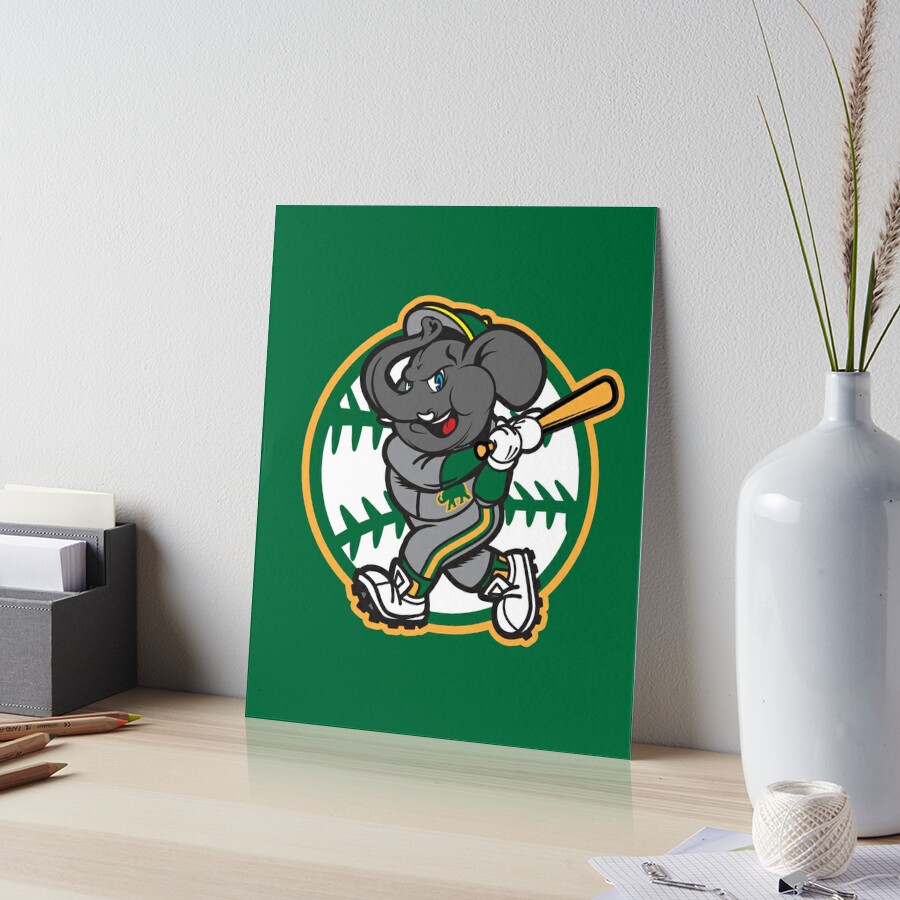 Oakland A's Elephant Baseball Sticker for Sale by OrganicGraphic