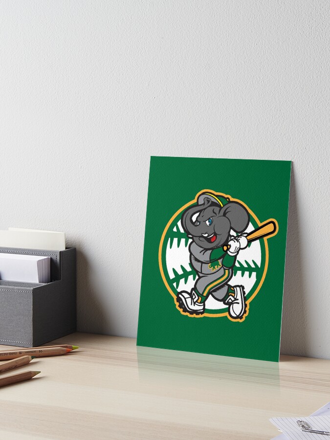 Oakland A's Elephant Baseball Art Print for Sale by