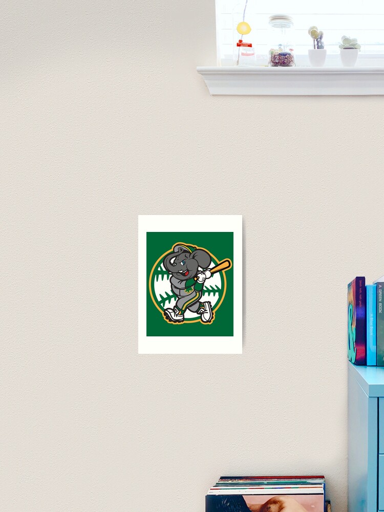 Oakland A's Elephant Baseball Sticker for Sale by OrganicGraphic
