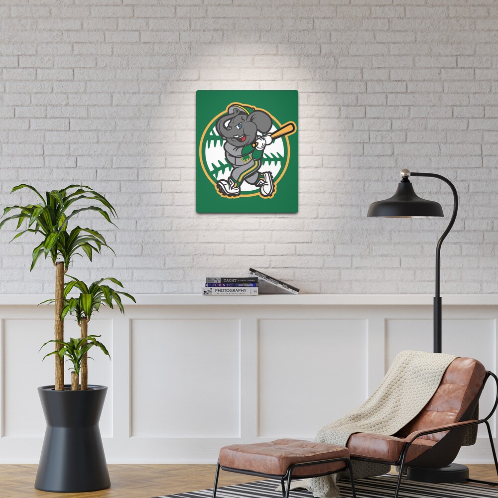 Oakland A's Elephant Baseball Art Print for Sale by