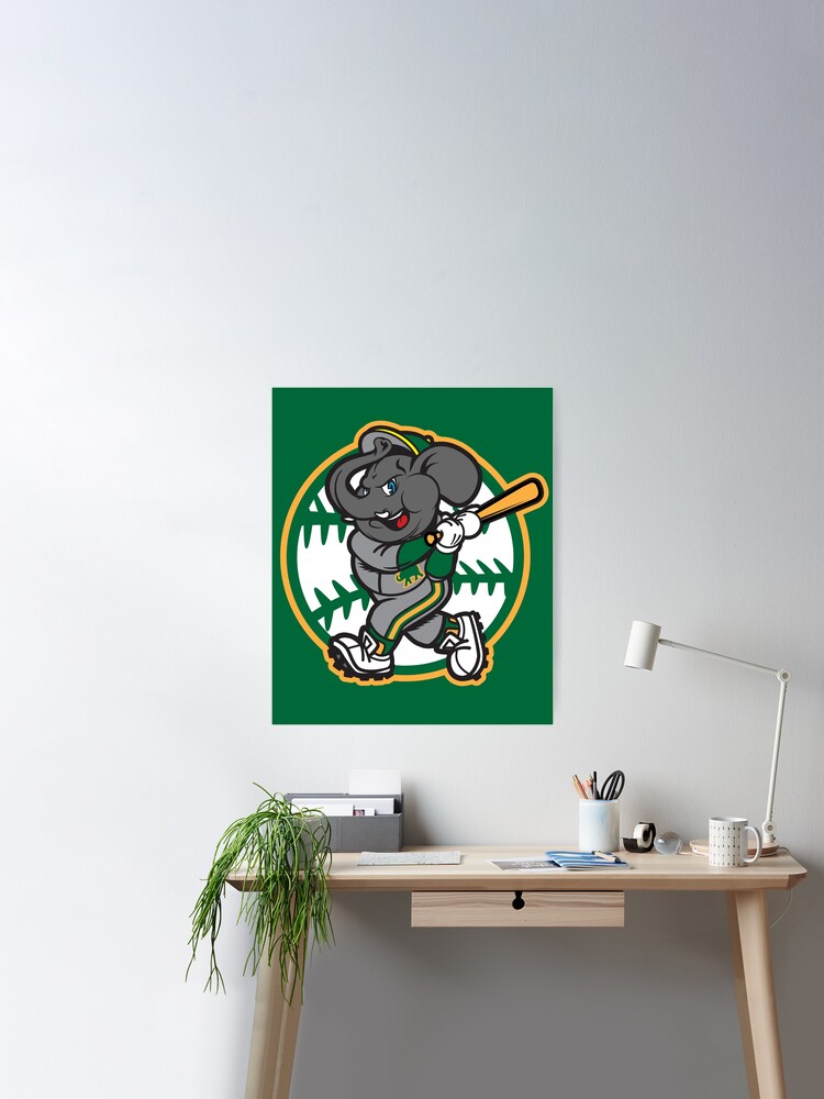 Elephant-Inspired Oakland A's Design | Sticker