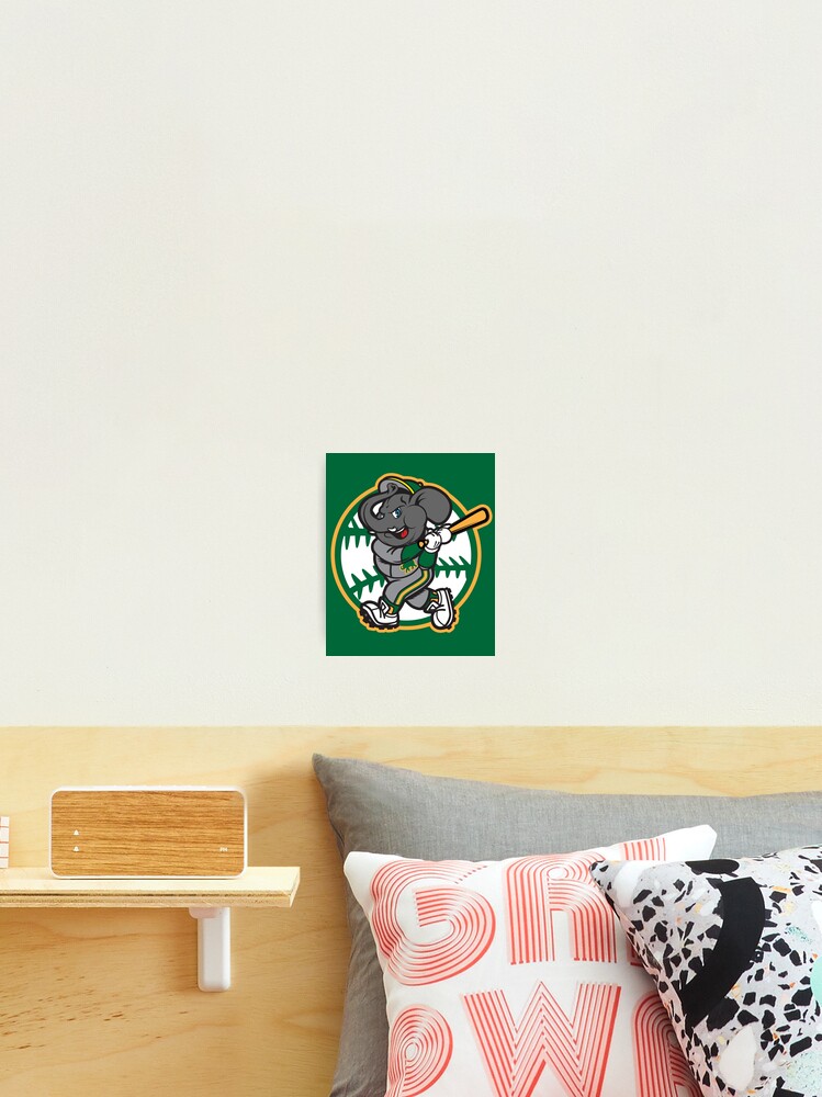 Oakland A's Elephant Baseball Poster for Sale by OrganicGraphic