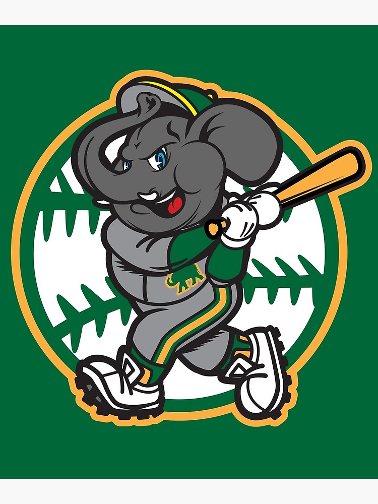 Oakland Athletics STOMPER ORNAMENT NEW MLB Baseball Elephant