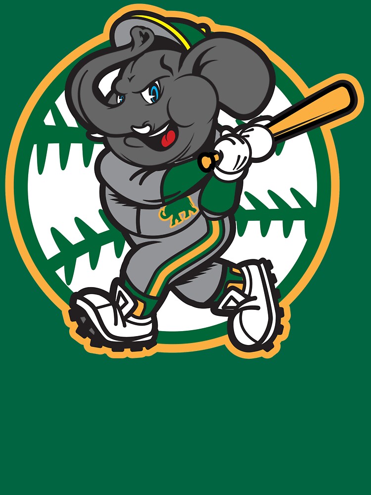 Vintage Athletics baseball Stomper Elephant Mascot logo - Athletics - Pin