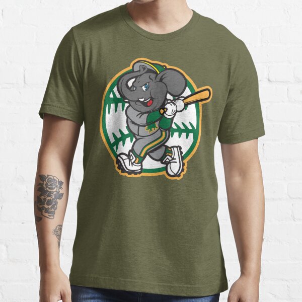 CustomCat Oakland Athletics Elephant Retro MLB T-Shirt White / 4XL