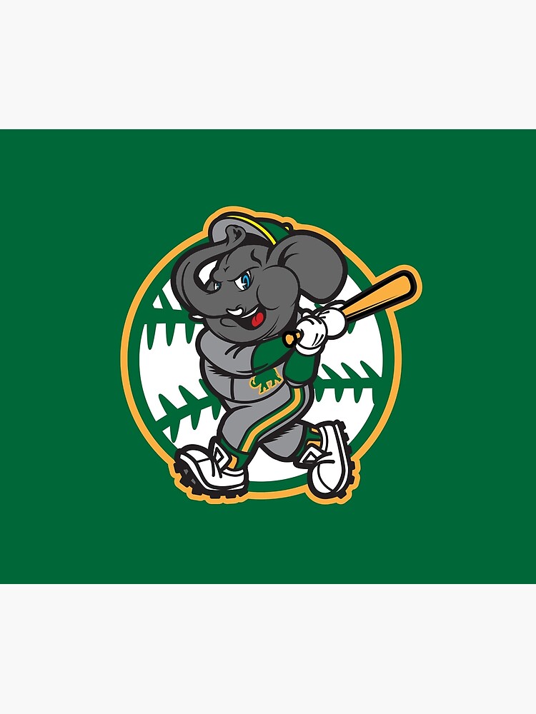 Oakland A's Elephant Baseball Poster for Sale by OrganicGraphic