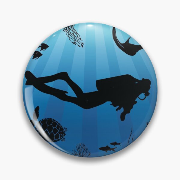 Item preview, Deep Water Diver Sea Life designed and sold by TheInkElephant.