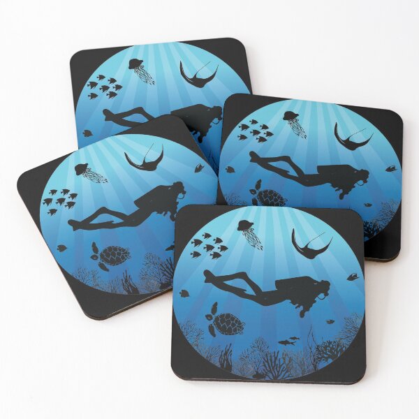 Item preview, Deep Water Diver Sea Life designed and sold by TheInkElephant.