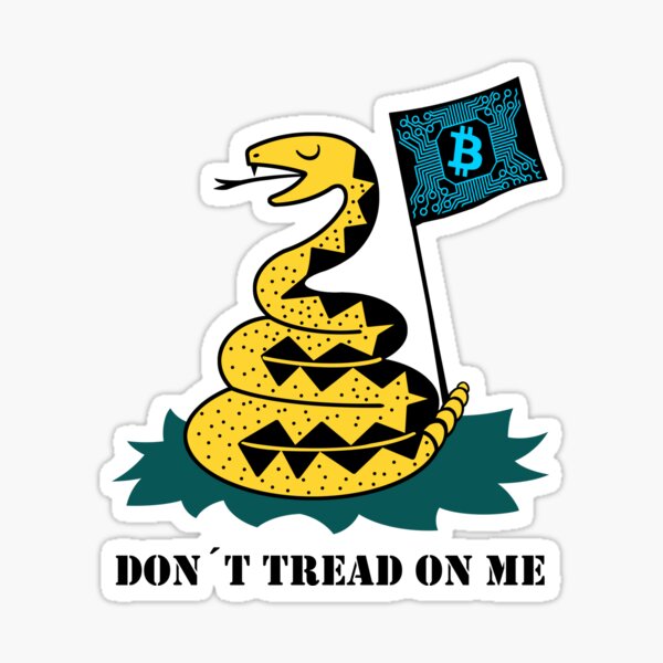 Item preview, Dont tread on me - Bitcoin - D4 designed and sold by MVG designs.