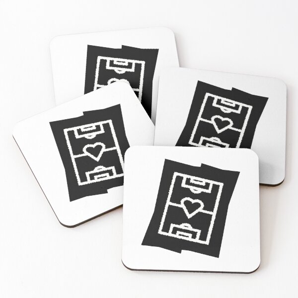 Item preview, Soccer field with heart - black designed and sold by 22ndbrand.