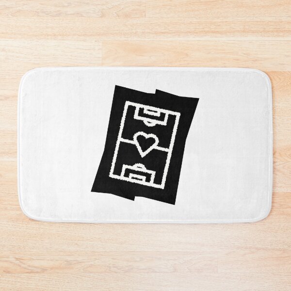 Item preview, Soccer field with heart - black designed and sold by 22ndbrand.