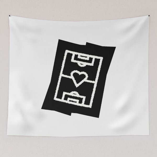 Item preview, Soccer field with heart - black designed and sold by 22ndbrand.