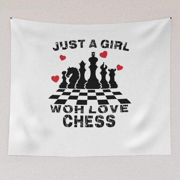 Item preview, just a girl who loves chess designed and sold by ishako online.