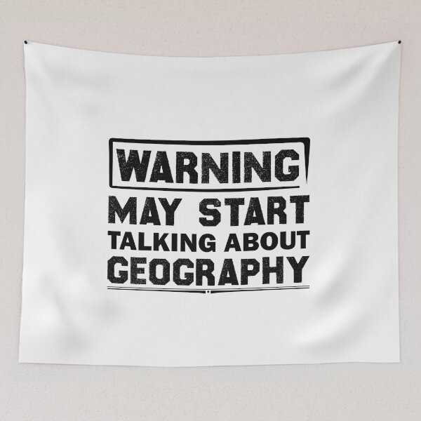 Item preview, Warning May Start Talking About Geography designed and sold by Life Shop.