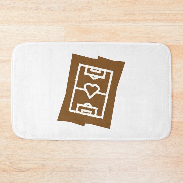Item preview, Soccer field with heart - brown designed and sold by 22ndbrand.