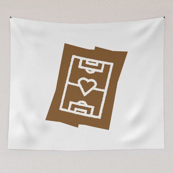 Item preview, Soccer field with heart - brown designed and sold by 22ndbrand.
