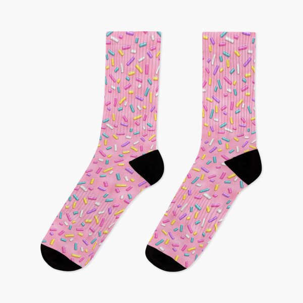 Item preview, Pink Donut Sprinkles Doughnuts Dessert Pattern designed and sold by Spaceshipsells.