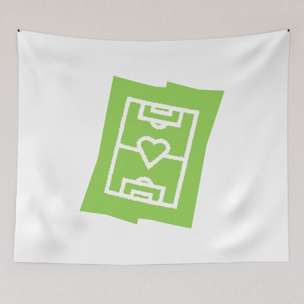 Item preview, Soccer field with heart - green designed and sold by 22ndbrand.
