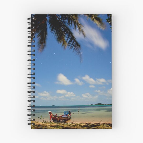 Item preview, Boat at night a tropical beach in Thailand designed and sold by RaimondKlavins.