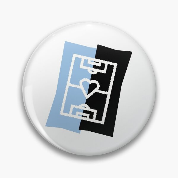 Item preview, Soccer field with a heart - sky blue / black designed and sold by 22ndbrand.