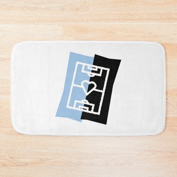Item preview, Soccer field with a heart - sky blue / black designed and sold by 22ndbrand.