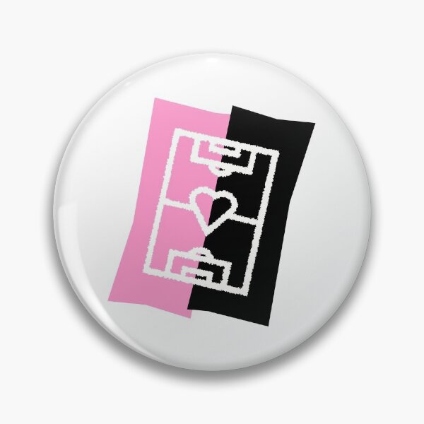 Item preview, Soccer field with heart - pink / black designed and sold by 22ndbrand.