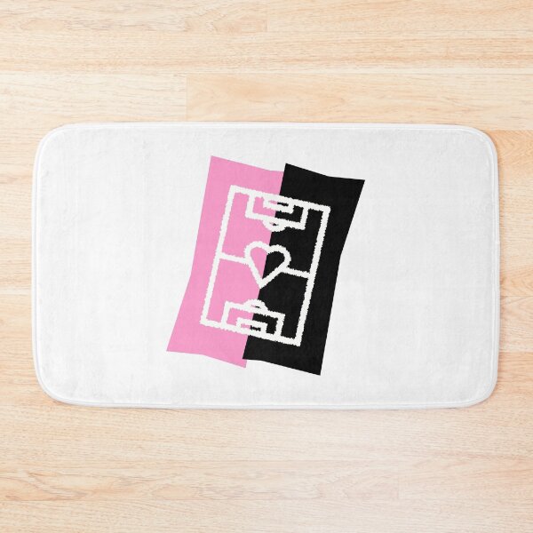 Item preview, Soccer field with heart - pink / black designed and sold by 22ndbrand.
