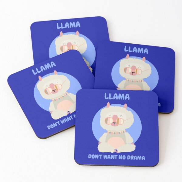 Item preview, Yoga Llama Don't Want No Drama designed and sold by MadMando.