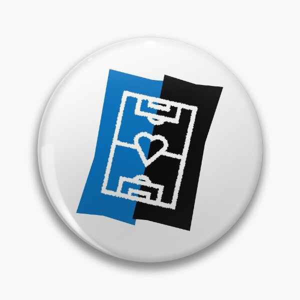 Item preview, Soccer field with heart - blue / black designed and sold by 22ndbrand.