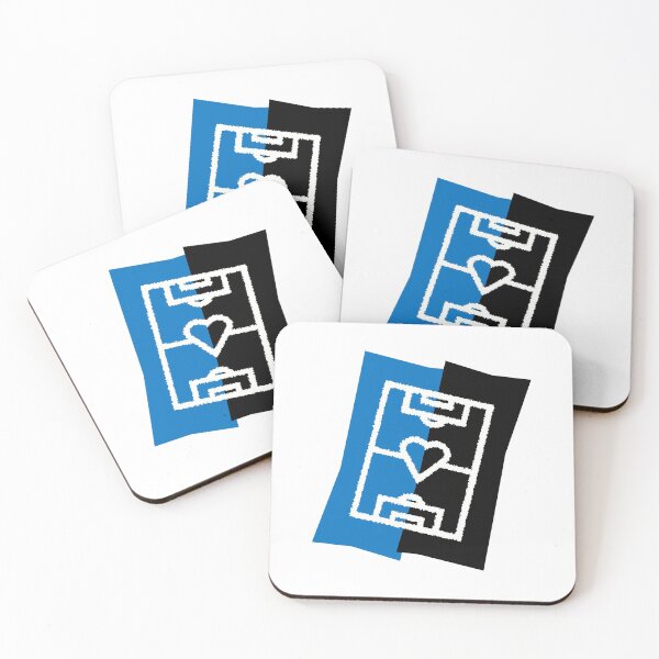 Item preview, Soccer field with heart - blue / black designed and sold by 22ndbrand.