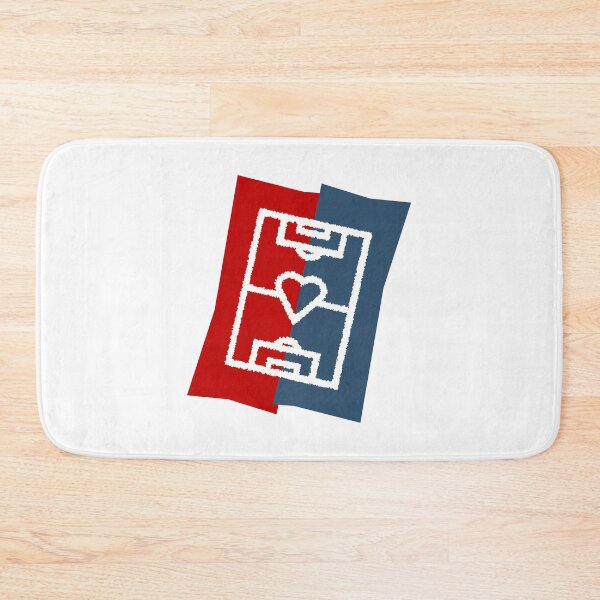 Item preview, Soccer field with heart - red / dark blue designed and sold by 22ndbrand.