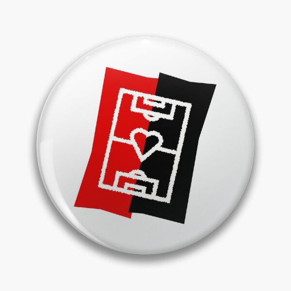 Item preview, Soccer field with heart - red / black designed and sold by 22ndbrand.
