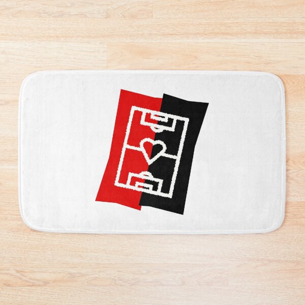 Item preview, Soccer field with heart - red / black designed and sold by 22ndbrand.
