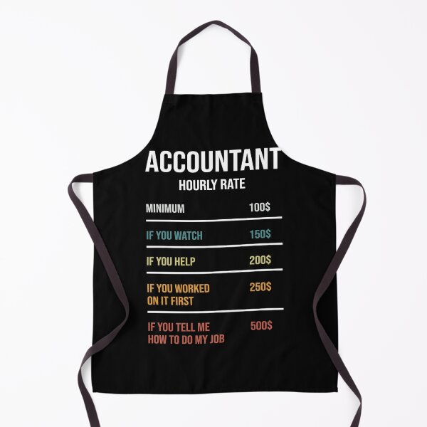 Item preview, Funny Accountant Hourly Rate designed and sold by Shopini.