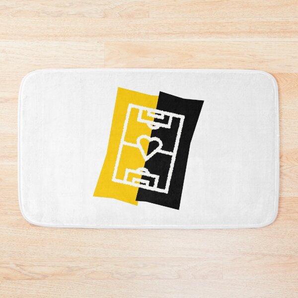 Item preview, Soccer field with heart - yellow / black designed and sold by 22ndbrand.