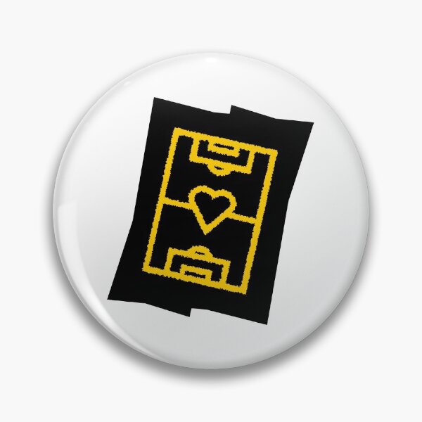 Item preview, Soccer field with heart - yellow on black designed and sold by 22ndbrand.