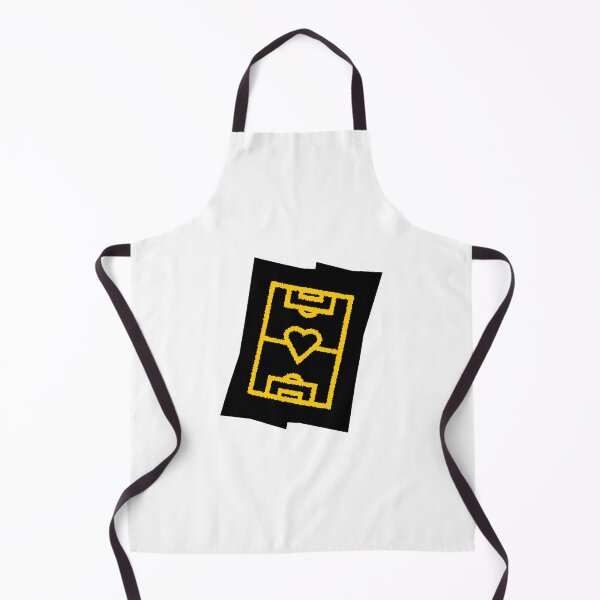 Item preview, Soccer field with heart - yellow on black designed and sold by 22ndbrand.